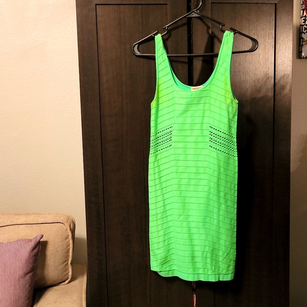Neon Green Party Dress